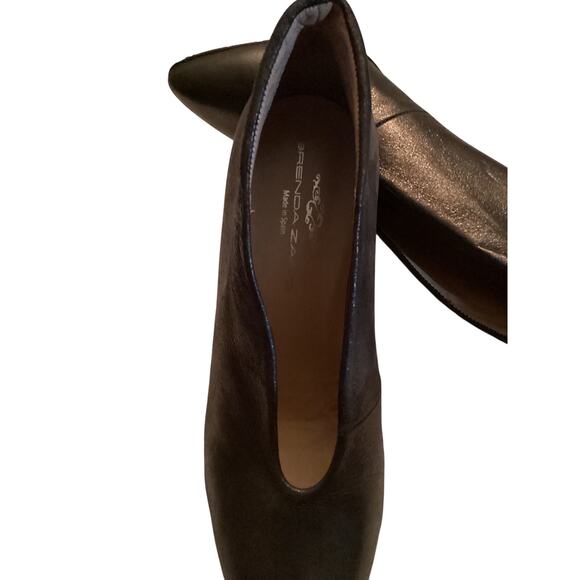 Brenda Zaro Brown Leather Pointed Toe Heeled Booties - Size [39]8.5 - Picture 2 of 3